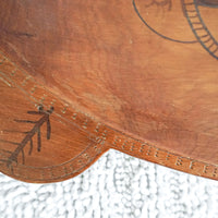 African Wood Tray Bowl