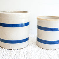 Roseville Crock Pottery Bowl Pitcher and Utensil Holder (Sold Separately)