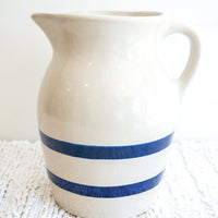 Roseville Crock Pottery Bowl Pitcher and Utensil Holder (Sold Separately)