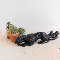 Ceramic Panther Sculpture Statue