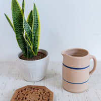 Clay Stoneware Water Pitcher