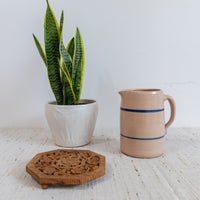 Clay Stoneware Water Pitcher