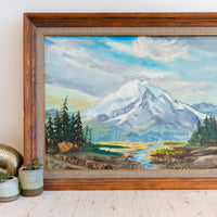 Mount Adams Landscape Painting Framed Wall Art