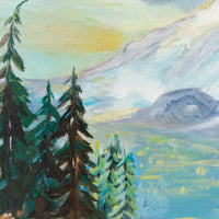 Mount Adams Landscape Painting Framed Wall Art