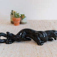 Ceramic Panther Sculpture Statue