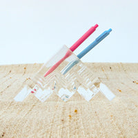 Lucite Pen and Letter Desk Organizer