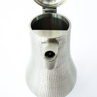 Pewter Selangor Malaysian Tea Pot with Woven Handle