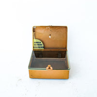 Aurelia Biltmore Copper Flashed Cigar Display Case / Holder with Weighted Glass Lid and Cover