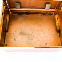 Aurelia Biltmore Copper Flashed Cigar Display Case / Holder with Weighted Glass Lid and Cover