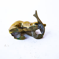 Brass Bear with Fish