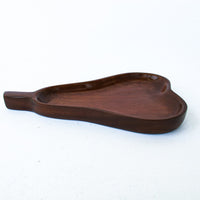 Mahogany Wood Pear Tray Dish Made in Haiti