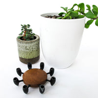 Digsmed Iron and Wood Candlestick Holder