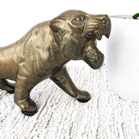 Brass Tiger Statue Sculpture