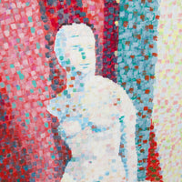 Pixel Grecian Oil Painting Wall Art