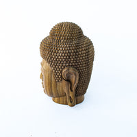 Wood Buddha Head Bali Style