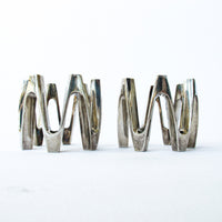 Set of 2 Dansk Silver Plated Candle Holders - Made in France
