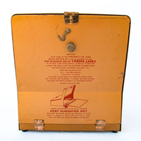 Aurelia Biltmore Copper Flashed Cigar Display Case / Holder with Weighted Glass Lid and Cover