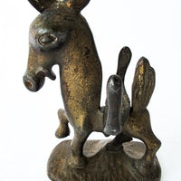 Donkey Cigarette Holder - Antique Cast Metal