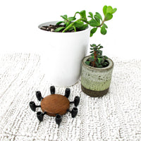 Digsmed Iron and Wood Candlestick Holder