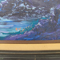 Ocean Landscape Painting Framed Wall Art