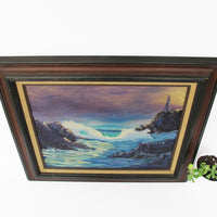 Ocean Landscape Painting Framed Wall Art