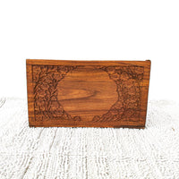 Teak Wood Desk Organizer