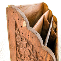 Teak Wood Desk Organizer