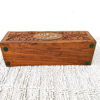 Teak Wood Desk Organizer
