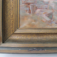 Albert Salzbrenner Egyptian Desert Landscape Oil Painting Framed Wall Art