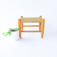 Flint Wood Stool Bench Ottoman