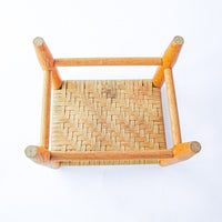 Flint Wood Stool Bench Ottoman