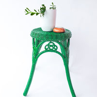 Wicker Plant Stand Stool Side Table