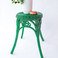 Wicker Plant Stand Stool Side Table