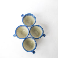 Ceramic Pottery Mugs Set of Four