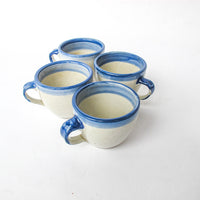 Ceramic Pottery Mugs Set of Four