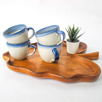 Ceramic Pottery Mugs Set of Four