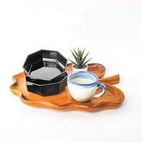 French Amethyst Glass Hexagon Serving Bowls Set of Four