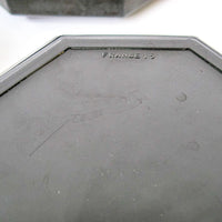 French Amethyst Glass Hexagon Serving Bowls Set of Four