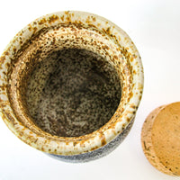 Ceramic Canister Jar with Cork Lid