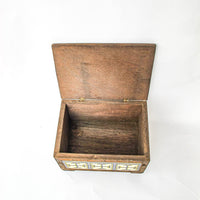 Mexican Tile and Carved Wood Trunk