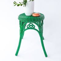 Wicker Plant Stand Stool Side Table
