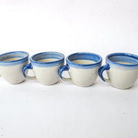Ceramic Pottery Mugs Set of Four