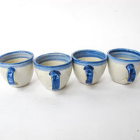 Ceramic Pottery Mugs Set of Four