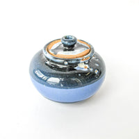 Hand Spun Ceramic Canister Jar with Lid