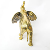 Large Brass Elephant Made in Korea