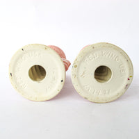 Red Wing Pink Ceramic Candle Sticks