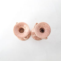 Red Wing Pink Ceramic Candle Sticks