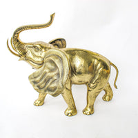 Large Brass Elephant Made in Korea