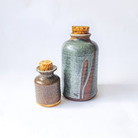 Ceramic Spice Oil Jars with Cork Tops (Sold Individually)
