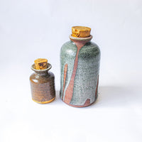 Ceramic Spice Oil Jars with Cork Tops (Sold Individually)